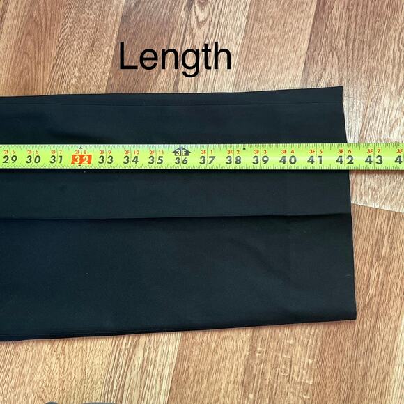 Bolzano Black Dress Pants Mens 32R Flat Front Classic Fit Business Formal Slacks - Picture 8 of 8